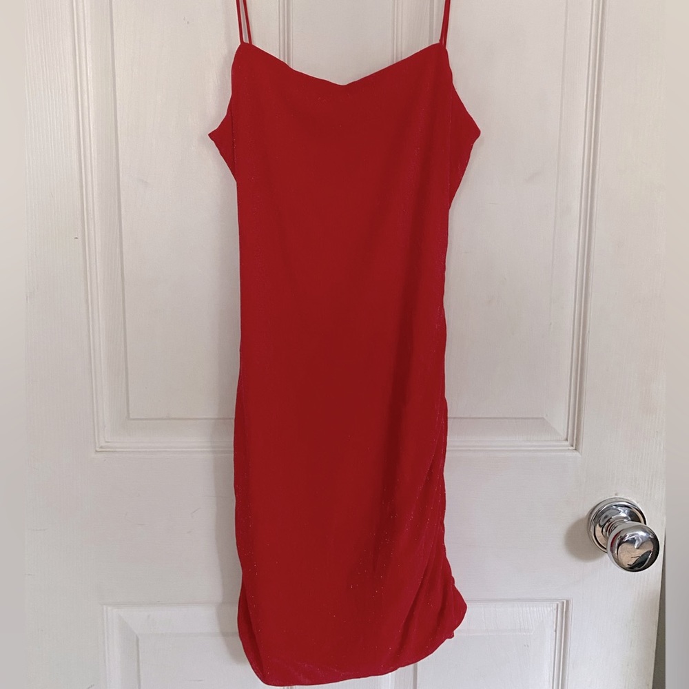 Red Sparkly Homecoming Dress